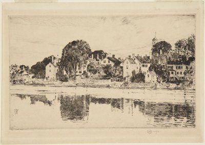 Kominy, Portsmouth, 1915 autorstwa Childe Hassam