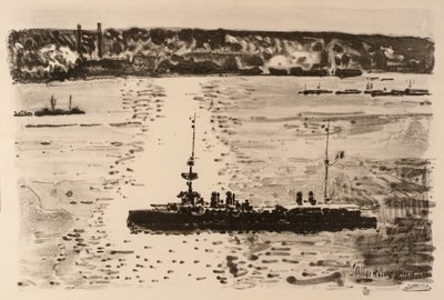Francuski krążownik autorstwa Childe Hassam