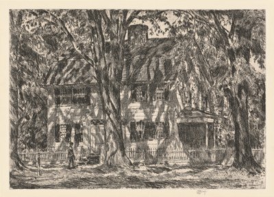Lion Gardiner House, Easthampton autorstwa Childe Hassam