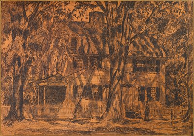 Dom Lion Gardiner, Easthampton, Long Island autorstwa Childe Hassam