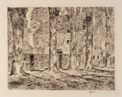 The Village Elms, Easthampton autorstwa Childe Hassam