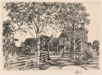 Miejsce urodzenia Walta Whitmana autorstwa Childe Hassam