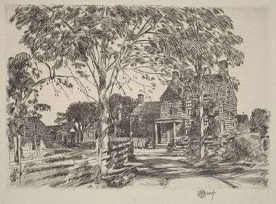 Miejsce urodzenia Walta Whitmana autorstwa Childe Hassam