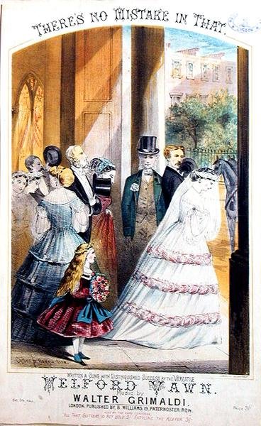 Nie ma w tym błędu, okładka muzyczna, ok. 1860 (litografia) autorstwa Childs and Harris