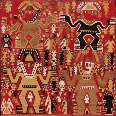 Ceremonialne tkaniny autorstwa Chimú style