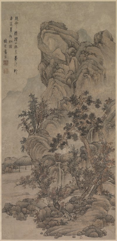 Krajobraz z postaciami autorstwa China, Qing dynasty