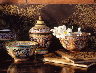 Ceramika Bencharong (ceramiczna) autorstwa Chinese School