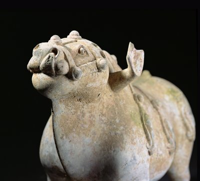 Bull, okres Walczących Państw (1027-220 pne) (wyroby ceramiczne) (szczegóły) (patrz 176595) autorstwa Chinese School