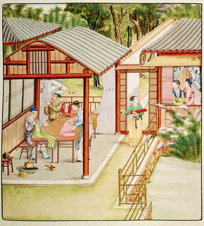 Chiński sklep krawcowy autorstwa Chinese School