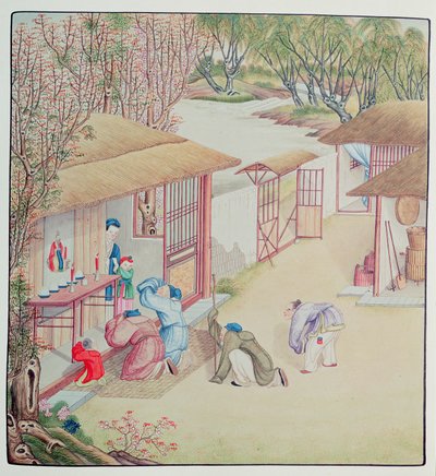 Scena poświęcenia autorstwa Chinese School