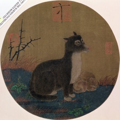 Psy, dynastia Hui-Tsung, 1100-35 autorstwa Chinese School