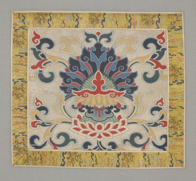 Osiem buddyjskich drogocennych rzeczy, lotos, XVII wiek autorstwa Chinese School