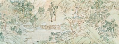 Krajobraz, dynastia Ming (pranie piórem i tuszem na papierze) autorstwa Chinese School