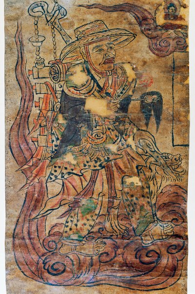 Mnich pielgrzymujący, miniatura, Dunhuang, cywilizacja chińska, IX w. autorstwa Chinese School