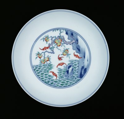 Porcelana malowana emaliami pod glazurą niebieski i ducai, 1723-1735 (porcelana) autorstwa Chinese School