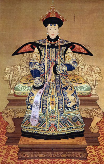 Portret chińskiej cesarzowej, 1600 autorstwa Chinese School