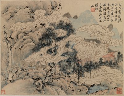 Przygotowanie Eliksiru Życia (tusz i kolor na papierze) autorstwa Chinese School