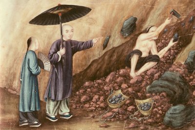 Poszukiwanie rudy żelaza (wc na papierze) autorstwa Chinese School
