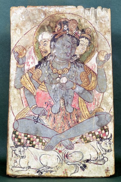 Shiva z Dandan-Willia, Hotan, ok. 500-527 pne autorstwa Chinese School
