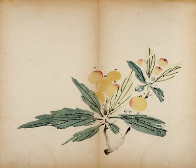 Dziesięć bambusowych odbitek studyjnych, 1643 (drzew) autorstwa Chinese School
