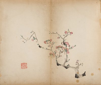 Dziesięć bambusowych odbitek studyjnych, 1643 (drewno) autorstwa Chinese School