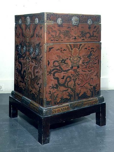 Kufer podróżny Wanli, 1613 (lakier) autorstwa Chinese School
