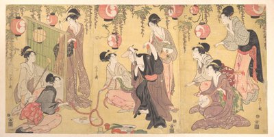 Parodia Yuranosuke’a w dzielnicy rozrywki autorstwa Chobunsai Eishi