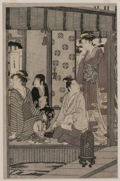Morning Glory (z serii The Tale of Genji in Elegant Modern Dress) autorstwa Chobunsai Eishi