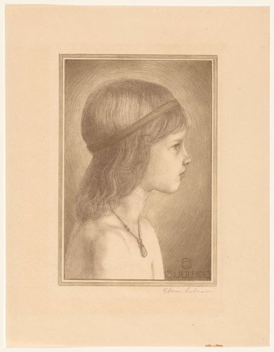 Portret nieznanej dziewczyny autorstwa Chris Lebeau (signed by artist)