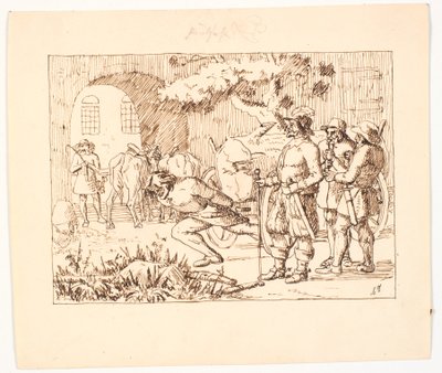 Ilustracja do św. św. Blicher, Trzy Święte Wigi autorstwa Christen Dalsgaard