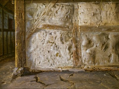 Bielona wapnem ściana z muru pruskiego autorstwa Christen Dalsgaard