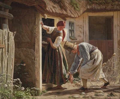 Dziewczyna złapana w siatkę autorstwa Christen Dalsgaard