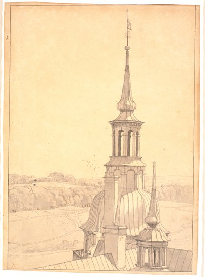 Jedna z Małych Wież na Zamku Frederiksborg autorstwa Christen Købke