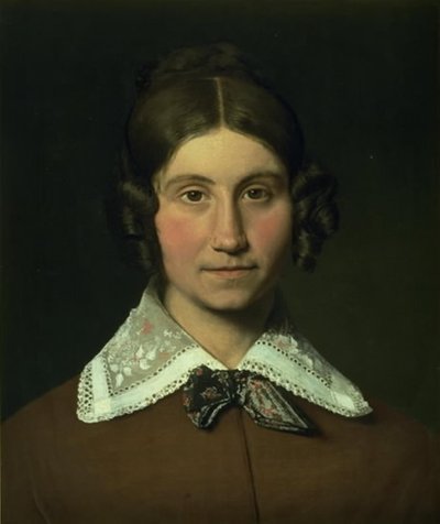 Portret Emilie Krohn, z domu Købke, szwagierki artysty autorstwa Christen Købke