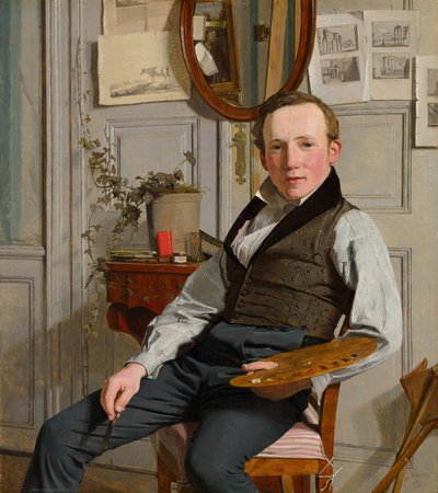 Portret Frederika Sødring autorstwa Christen Købke