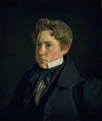 Portret malarza i litografa P.H. Gemzoe autorstwa Christen Købke