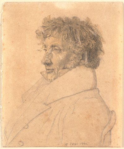 Portret mistrza Bakera P.B. Købke, ojca artysty autorstwa Christen Købke