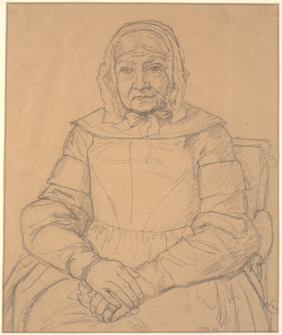 Portret matki artysty autorstwa Christen Købke