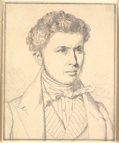 Portret brata artysty, HPN Købke (1812-39) autorstwa Christen Købke