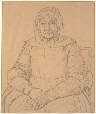 Portret matki artysty autorstwa Christen Købke