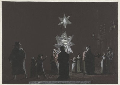 Msza chwalebna (Dziennik, 4 stycznia 1808) autorstwa Christiaan Andriessen