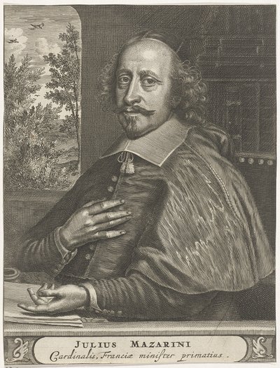 Portret kardynała Mazarina, lata 60.-1670. autorstwa Christiaan Hagen