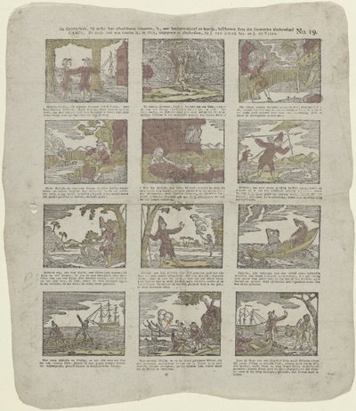 Historia, do której należą te obrazy, jest bardzo czytelna i pouczająca, opisana przez słynnego przyjaciela dzieci / Obóz (...) (tytuł na obiekcie) autorstwa Christiaan Jacob Schuyling