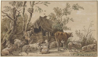 Pasterz w stajni autorstwa Christiaan Josi