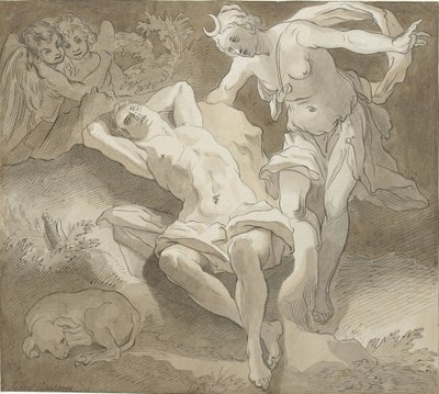 Selene i Endymion autorstwa Christiaan Josi