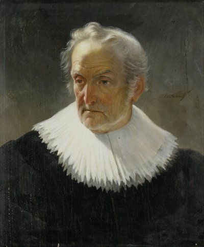 Stary człowiek w XVII-wiecznej sukience autorstwa Christiaan Julius Lodewijk Portman