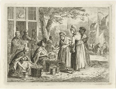 sprzedawcy ryb autorstwa Christiaan Meijer
