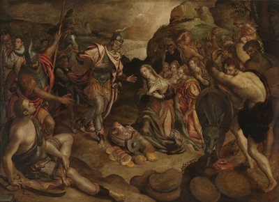 Spotkanie Dawida i Abigail autorstwa Christiaen Jansz. van Bieselingen
