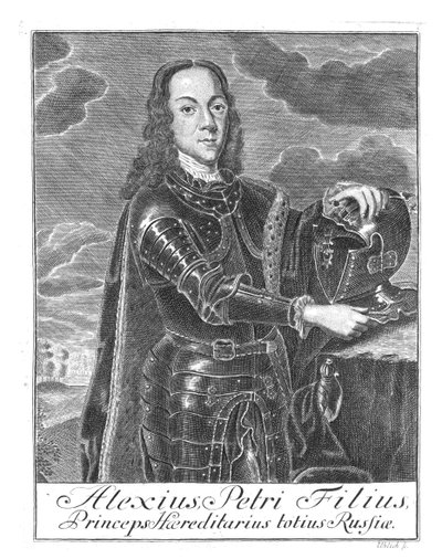 Portret carewicza Aleksieja Pietrowicza z Rosji 1690-1718, ok. 1730 autorstwa Christian Albrecht Wortmann