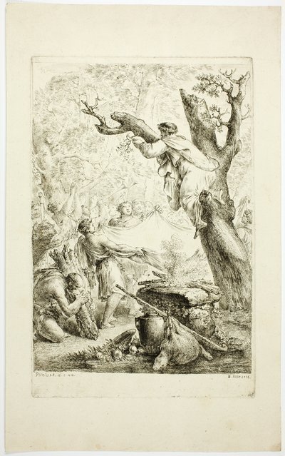 Scena z Pliniusza autorstwa Christian Bernhard Rode